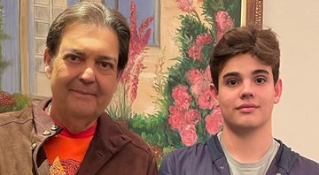 Faustão e seu filho caçula, Rodrigo Silva - Foto: Reprodução / Instagram