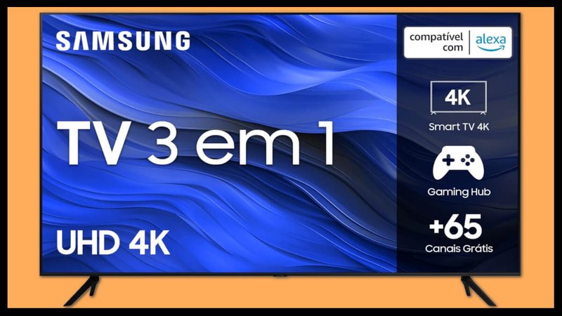 Smart TV Samsung Crystal  4K UHD - Divulgação