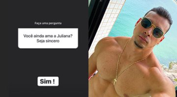 Sincerão! Felipe Franco diz que ainda ama Juju Salimeni ao responder seguidor - Foto: Reprodução / Instagram