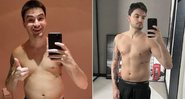 Felipe Neto faz comparação do corpo que tinha em 2020 e atualmente - Foto: Reprodução / Twitter