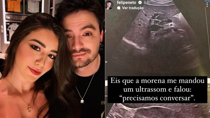 Felipe Neto recebeu ultrassom de Juliane Carvalho - Foto: Reprodução/ Instagram@felipeneto