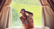Felipe divulgou registros nas redes sociais ao acordar na cabana - Reprodução/Instagram