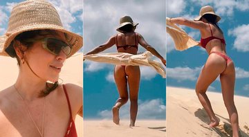 Fe Paes Leme posou de biquíni nas férias e agitou a web - Foto: Reprodução/ Instagram@fepaesleme