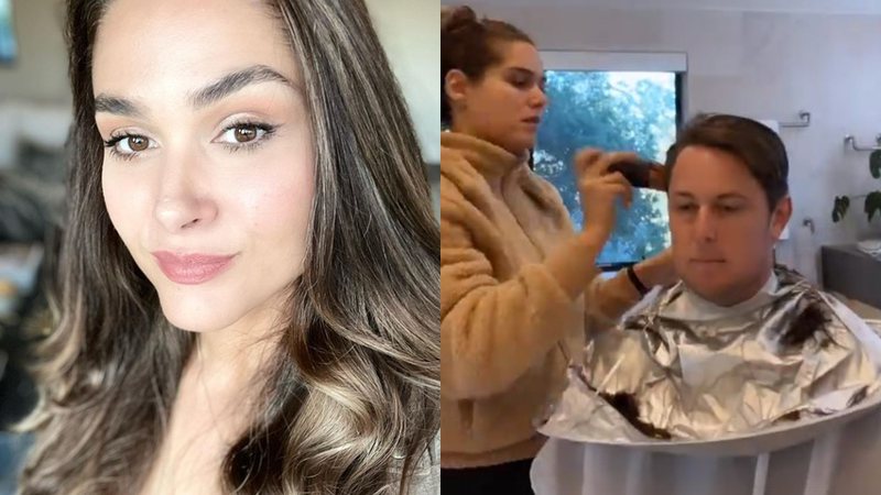 Fernanda Machado compartilha vídeo cortando cabelo de marido - Foto: Reprodução / Instagram @realfemachado