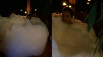 Os dois compartilharam a diversão na banheira nas redes sociais - Foto: Reprodução / Instagram @fernando