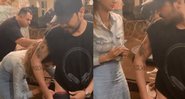 Sorocaba brincou com a dupla enquanto registrava o momento - Reprodução / Instagram @sorocaba