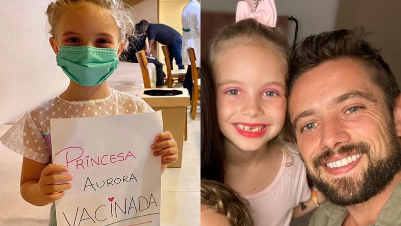 Filha de Rafael Cardoso recebe vacina contra covid-19 - Foto: Reprodução / Instagram