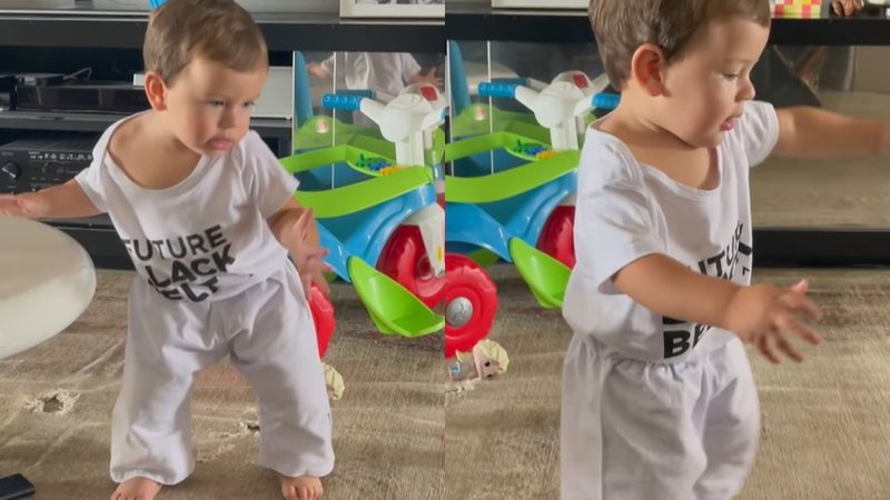 Kyra Gracie compartilhou um vídeo mostrando os primeiros passos do bebê - Foto: Reprodução / Instagram @kyragracie