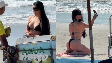 Morena misteriosa atrai olhares em praia e gera especulações na web - Fotos: Adilson Tapi / Ag. ExplodiuBR