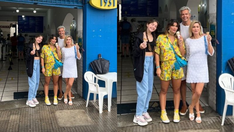 Flávia Alessandra e família - Foto: Reprodução / Instagram @flaviaalessandra