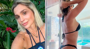 Flávia Alessandra exibiu corpão de biquíni e recebeu elogios - Foto: Reprodução/ Instagram@flaviaalessandra