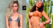 Flavia Pavanelli antes e depois de colocar silicone nos seios - Foto: Reprodução/ Instagram