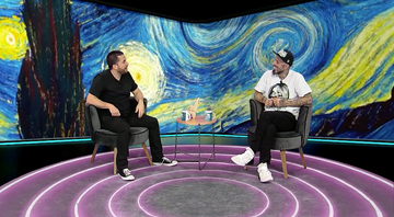 Maurício Meirelles entrevista Tico Santa Cruz em seu programa na RedeTV! - Foto: Reprodução / RedeTV!