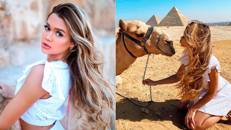 Franciny Ehlke recebeu o dote de 500 mil camelos de egípcio - Foto: Reprodução/ Instagram@francinyehlke