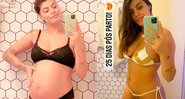 Ex-BBB Franciele Grossi mostrou o corpo 25 dias após o parto - Foto: Reprodução/ Instagram