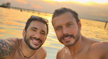Vitor Vianna e Franklin David: ambos ganharam seguidores após assumir relação - Foto: Reprodução / Instagram