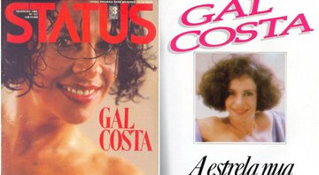 Capa da revista Status, onde Gal Costa posou nua em 1985 - Foto: Reprodução