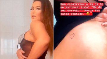 Geisy fez uma tatuagem de coração logo acima do bumbum - Foto: Reprodução/ Instagram