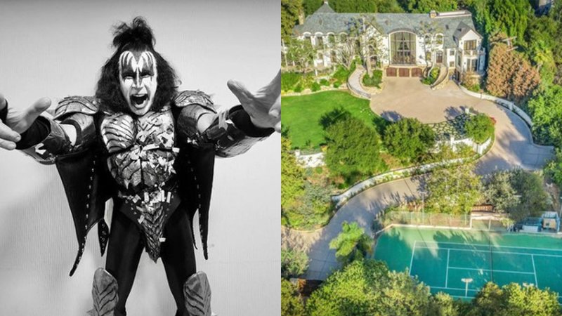 Gene Simmons não vendeu a mansão pelo preço esperado - Foto: Reprodução / Instagram @genesimmons / Christopher Amitrano
