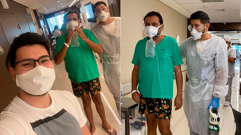 Geraldo Luís caminhou pela UTI do hospital após 10 dias de internação - Foto: Reprodução/ Instagram@geraldobalanca