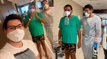Geraldo Luís caminhou pela UTI do hospital após 10 dias de internação - Foto: Reprodução/ Instagram@geraldobalanca