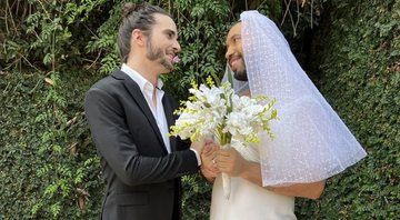 Fiuk e Gil do Vigor brincam de se casar em vídeo publicado pelo economista - Foto: Reprodução/Instagram