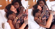 Irmão da atriz estava abraçados com os filhos de Giovanna - Reprodução/Instagram