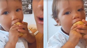 Giovanna Ewbank posta vídeo com seu filho comendo fruta e derrete seus seguidores - Foto: Reprodução / Instagram @gioewbank