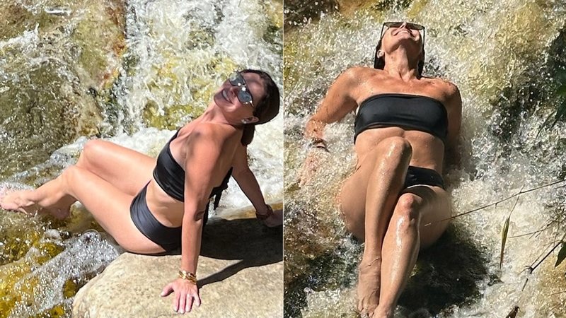 Giovanna Antonelli mostrou banho de cachoeira e recebeu elogios - Foto: Reprodução/ Instagram@giovannaantonelli