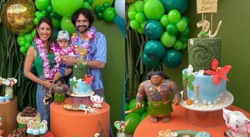 Giselle Itié celebrou o aniversário de 2 anos de seu filho com o tema do filme "Moana" - Foto: Reprodução / Instagram