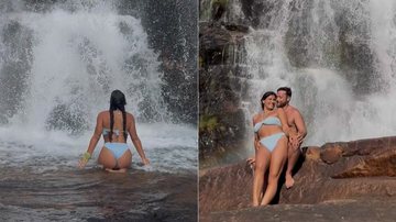 Giulia Costa mostrou fotos de viagem romântica com o namorado