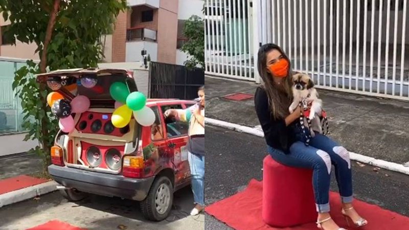 Gizelly Bicalho recebe homenagem de fãs em carro de som: "Quase morri" - Foto: Reprodução / Instagram