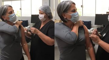 Gloria Pires recebe a terceira dose do imunizante contra covid-19 - Foto: Reprodução / Instagram