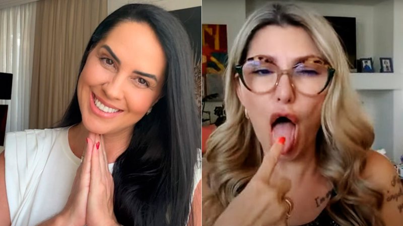 Antonia Fontenelle alfinetou Graciele Lacerda em vídeo - Foto: Reprodução/ @gracielelacerdaoficial e YouTube@nalatacomantonia