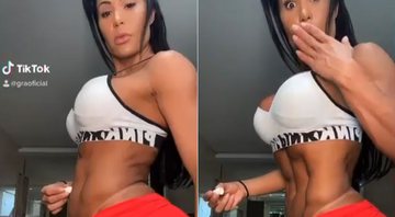 Gracyanne Barbosa postou vídeo divertido e exibiu cintura finíssima - Foto: Reprodução/ Instagram