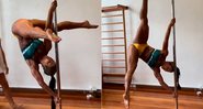 Gracyanne Barbosa mostrou nova acrobacia no pole dance e recebeu elogios - Foto: Reprodução/ Instagram@graoficial