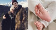 Grant Gustin e a esposa, Andrea 'LA' Thoma, comemoram chegada da filha - Foto: Reprodução / Instagram