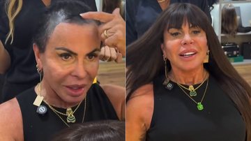 Gretchen mostrou peruca especial para tratamento de alopécia