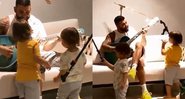 Vídeo: Andressa Suita mostra Gusttavo Lima tocando violão com os filhos durante quarentena - Foto: Reprodução / Instagram