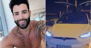 Gusttavo Lima exibe Tesla de cerca de 500 mil em Portugal - Foto: Reprodução / Instagram