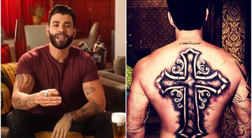 Gusttavo Lima exibe nova tatuagem nas costas - Foto: Reprodução / Instagram
