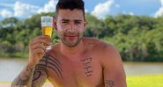 Gusttavo Lima em sua fazenda em Goiás; ele foi elogiado pelo presidente pela live do fim de semana - Reprodução/Instagram