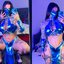 Hedi Lavon recebeu elogios de seus admiradores ao exibir cosplay de Kitana - Foto: Reprodução/ Instagram@heidilavon