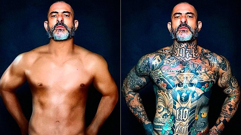 Henrique Fogaça mostrou corpo sem tatuagem e dividiu opiniões na web - Foto: Reprodução/ Instagram@henrique_fogaca74
