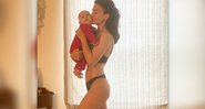 HIlaria Baldwin e Edu - Reprodução/Instagram