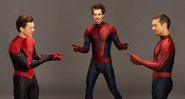 Tom Holland, Andrew Garfield e Tobey Maguire recriam meme do Homem-Aranha - Foto: Reprodução / Sony Pictures / Marvel