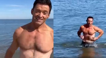 Astro de Wolverine apareceu mergulhando no mar e brincou sobre "estar semanas atrasado" para o mergulho - Foto: Reprodução / Instagram @thehughjackman