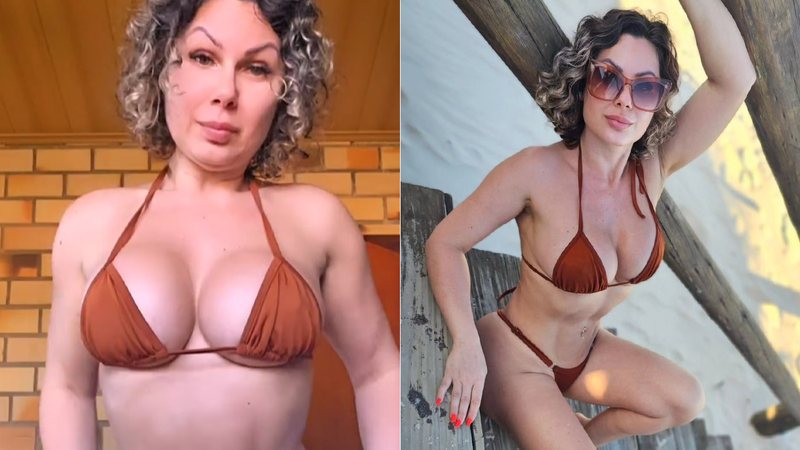 Iara Steffens ostentou a boa forma de biquíni e recebeu elogios - Foto: Reprodução/ Instagram@iarasteffens