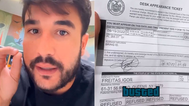 Igor Freitas ficou detido em aeroporto por três horas por causa de chaveiro - Foto: Reprodução/ Instagram@igorfreitasm