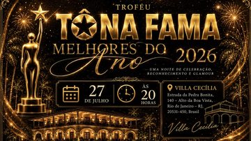 Imagem Troféu Tô Na Fama será realizado em 27 de julho no Rio e terá convidados internacionais